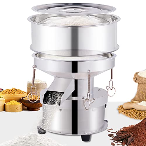 Produktfoto von Elektrische Siebmaschine Automatisches Vibrationssieb für Sieben von Mehl/Getreidemehl/Granulat 1350 U/min 50W&hellip;