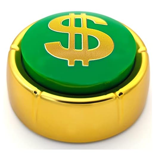 The Money Button | Ka-Ching! Cash Register Sound Effect Button (Batteries Included) Entrepreneur Back to School Office Sales Marketing Gag Gift Hype Nut