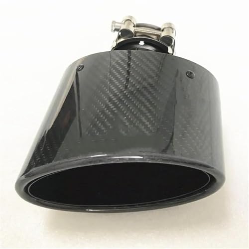 Tuyau d'échappement carbone brillant 150mm pour remplacer votre embout d'origine usé