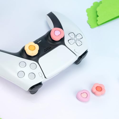 image for GeekShare Cute Thumb Grip Caps for PS5 Controller, Thumbsticks Cover S