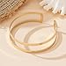 KONPJE Arm Cuff Bracelet for Women Gold Arm Cuffs Upper Arms Layered Cuff Bangle Bracelet Minimalist Armband Stackable Jewelry for Summer Beach (Regular)