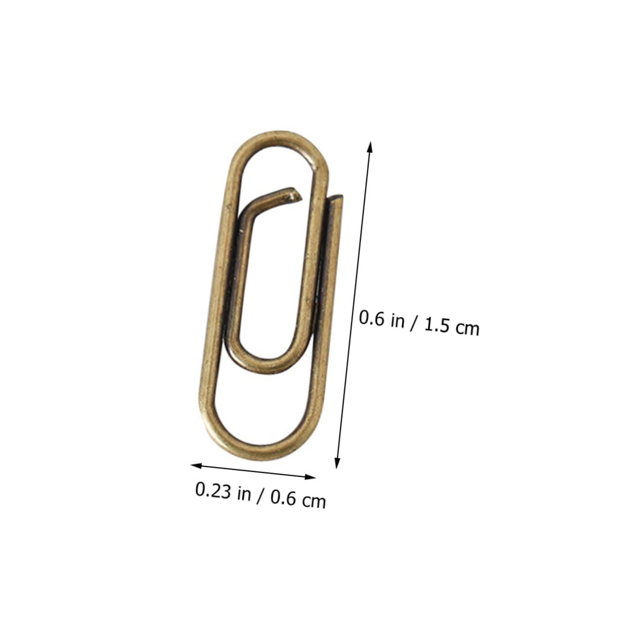Baluue 500stücke Metall Büroklammern Paper Clips Aus Hochwertigem Metall Rostfrei Und Langlebig Für Schule Und Bürobedarf Kreative Büroorganisation