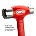 Capri Tools 26 oz. Dual Steel Faced Dead Blow Hammer,Red