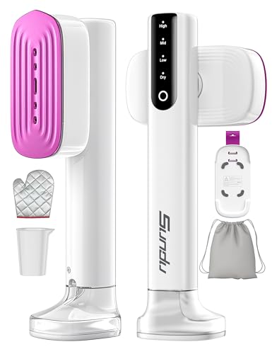 Image of Travel Steamer for Clothes with 180 ml Water Tanks,15s Fast Heat-up,24 g /min Strong Steam Performance, Portable Garment Steamer with Touch Control, LED Display, Steam Iron(White)