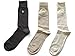 Polo Ralph Lauren Set of Three Men's Dress Socks- Multi - (Beige, Tan, Brown) (Size 10-13)