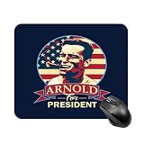 Arnold Schwarzenegger pour Le président Tapis de Table de Jeu antidérapant Haute Vitesse, Tapis de Souris de Base en Caoutchouc carré de Bureau, Petit Tapis de Bureau personnalisé