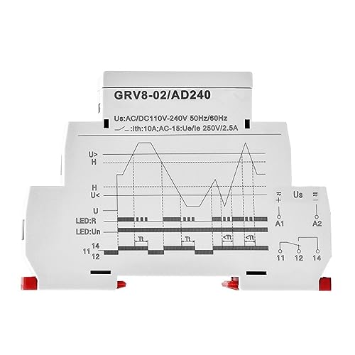 Relais de protection de tension monophasé GRV8-01/02 DC 12V DC 48V AC 220V - 3