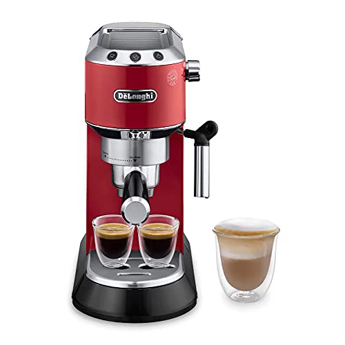 Máquina de Café Expresso De'Longhi - Dedica Deluxe EC680R - Vermelha, 110V
