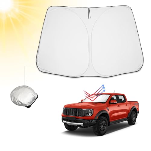 Parasole Per Ford Ranger T9 2023-2025 - Protezione UV, Anti Caldo, Per Interni Parabrezza