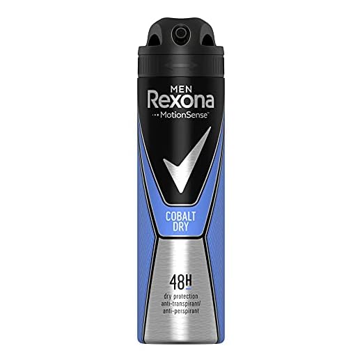 REXONA Men MotionSense Cobalt Dry 48h Anti-PERSPIRANT Spray 5.0 Oz / 150 ml