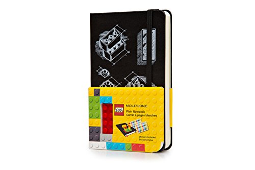 Image of Moleskine Limited Edition Lego Notebook, Hard Cover, Pocket (3.5 inch x 5.5 inch) Plain /Blank, Black, 192 Pages