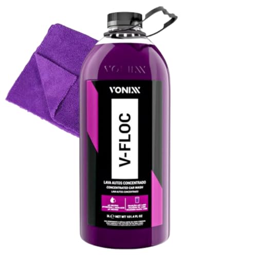 Shampoo Automotivo Lava Auto Concentrado V-floc 3l Vonixx + Pano Microfibra