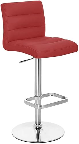 Miniatura 75 de Zuri Furniture Lush - Taburete giratorio sin brazos de altura ajustable magenta con base de acero cepillado Magenta,Rojo -,Blanco,Marrón,Verde