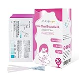 20 Pack of FIRSTVIEW Breastmilk Alcohol Test Strips, 2-min Quick & Accurate Detection for Alcohol in Breast Milk, Alcohol Test Strips for Breastfeeding Moms at Home