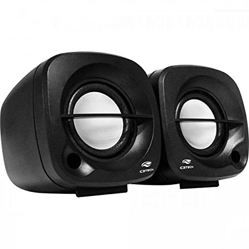 C3Tech caixa de som SP-303BK Preto - Sistema de audio 2.0 P2 Com ...