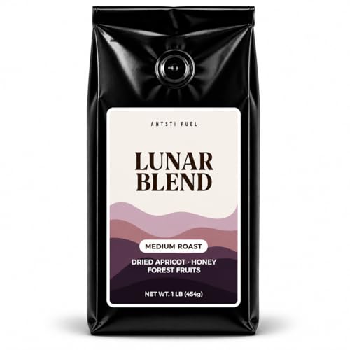 Antsti Fuel Lunar Blend Café en Grano, Tostado Medio, 1 lb