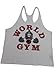 World Gym Stringer Tank Tops- STT01- White- M