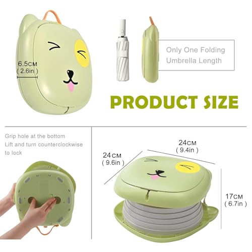 JIUSEGE Foldable Travel Potty Toddler Toilet Seat Green - Image 3