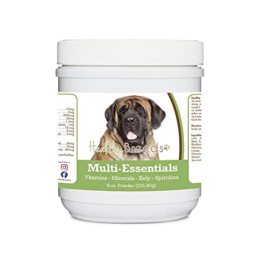 Healthy Breeds Mastiff Multi-Essentials Powder for Dogs - an Ideal Supplement of Vitamins, Minerals & Antioxidants for Your Dog - 8 oz