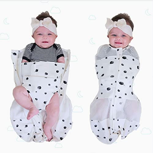 Happiest Baby Sleepea 5-Second Swaddle - 100% Organic Cotton Baby Swaddle Blanket - Doctor Designed Promotes Healthy Hip Development (Rose Stars, Large) #TOP3
