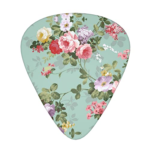 Ensemble de 12 médiators de guitare Vintage Floral Flowers pour guitare acoustique, guitare électrique, contrebasse… - Les Beatles, Paul McCartney, John Lennon, RIngo Starr, George Harrison Ensemble de 12 médiators de guitare Vintage Floral Flowers pour guitare acoustique, guitare électrique, contrebasse…