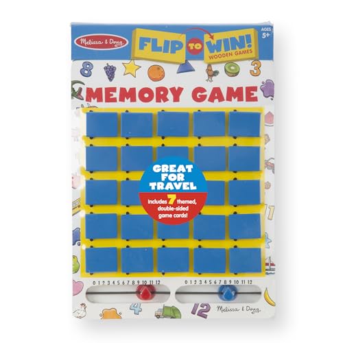 Melissa & Doug Flip-to-Win Portable Wooden Travel Game Board with 25 Flaps & Cards - image 8