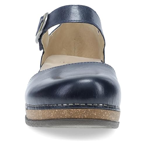 Image of Dansko Mae Mary Jane for Women - Dual-Density Cork /EVA Midsole and Lightweight Rubber Outsole Provide Durable and Comfortable Ride on Patented Stapled Construction