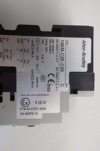 Allen Bradley 140M-C2E-C20 Manual Motor Starter 15Hp 14.5-20A Ser C D580933 #TOP6