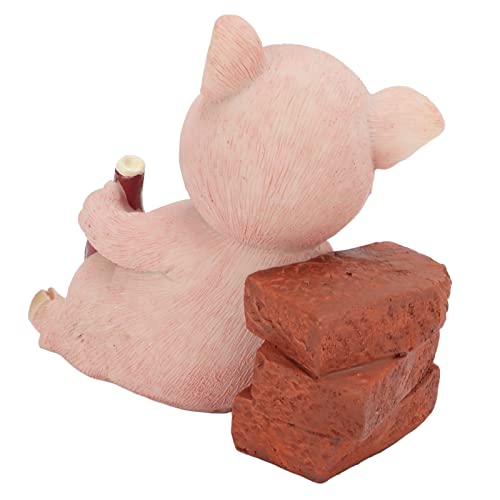 Yaogohua Resin Pig Statue, Cute Pig Funny Outdoor Sculpture, Pig Lawn Ornaments And Statues, Resin Lawn Ornaments Décor, Indoor Outdoor Figurines For Garden And House #TOP6