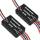 SZAWINLI AWINLI 12V Flash Strobe Controller Auto Car Flasher Module LED Brake Light Flasher for Most Motorcycles Cars Trucks SUVs Brake Light Tail Stop Light(2Pcs).