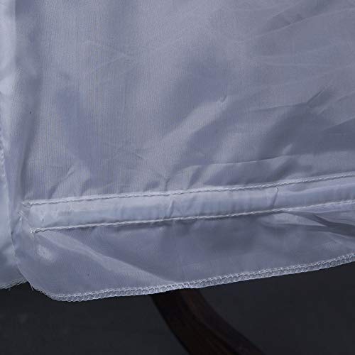 Zlqq ZLP001_WHITE Women'S 4-Hoop A-Line Floor Length Wedding Ball Gown Petticoat Underskirt Crinoline thumb #5