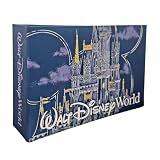 Theme Park Castle Photo Album – Holds 100 4x6 Photos, Blue Hardcover Memory Book, Park Trip Souvenir Keepsake – Theme Park Gift