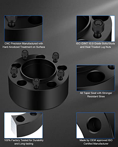 Eccpp 4X 3 Inch Wheel Spacers Adapters 5X150 To 5X150 110Mm 5 Lug 14X1.5 Studs For Tundra For Lx470 Lx570 1998-2016 For Land Cruiser 2008-2016 For Sequoia #TOP5