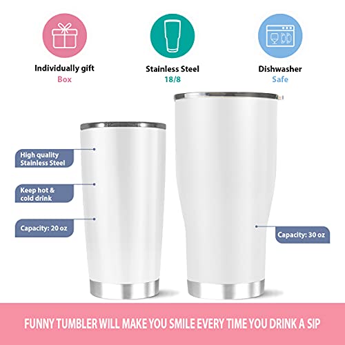 Calanaram Personalized Cute Christmas Duck Tumbler, Customized Name Year, Gifts For Travel Xmas Women Men Kids, Double Walled Stainless Steel Tumbler With Lid, Vacuum Insulated Coffee Cup 30 20 Oz #TOP6