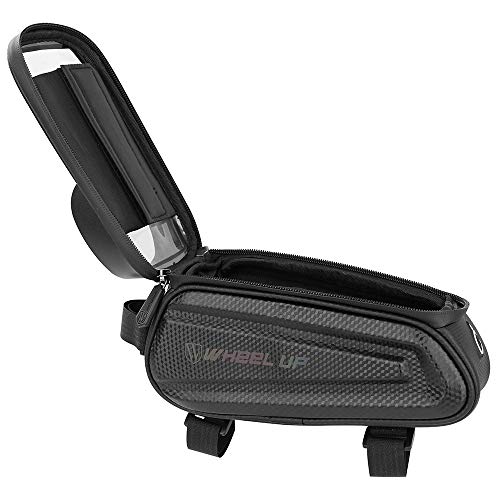 Saco de tubo, Romacci Bolsa com estrutura de bicicleta Bolsa para tubo frontal Bolsa para guiador Bo