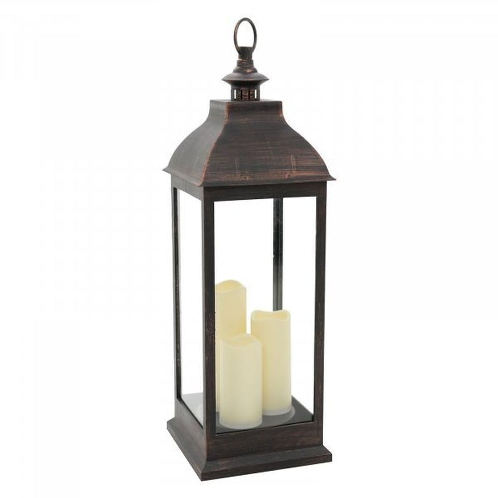 Garden Greatness Copper Flickering Candle Lantern - 1 Pack