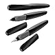 Pelikan 947093 Tintenroller Twist, universell für Rechts- und Linkshänder, schwarz + Refillpatronen (Tintenroller)