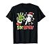 Santa Skeleton Hand Six Seven Meme Christmas Design Holiday T-Shirt