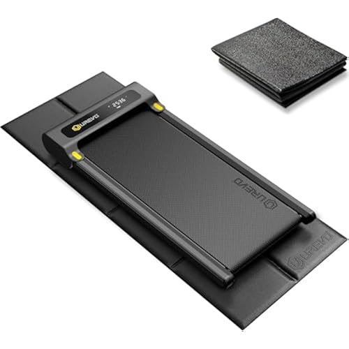UREVO Foldable Treadmill Mat,Treadmill Mat for Carpet &Hardwood Floors ，Mat for Under Walking Pad on Carpet, Hardwood Floors Protectior, Non-Slip, Waterproof, Noise Shock Absorption