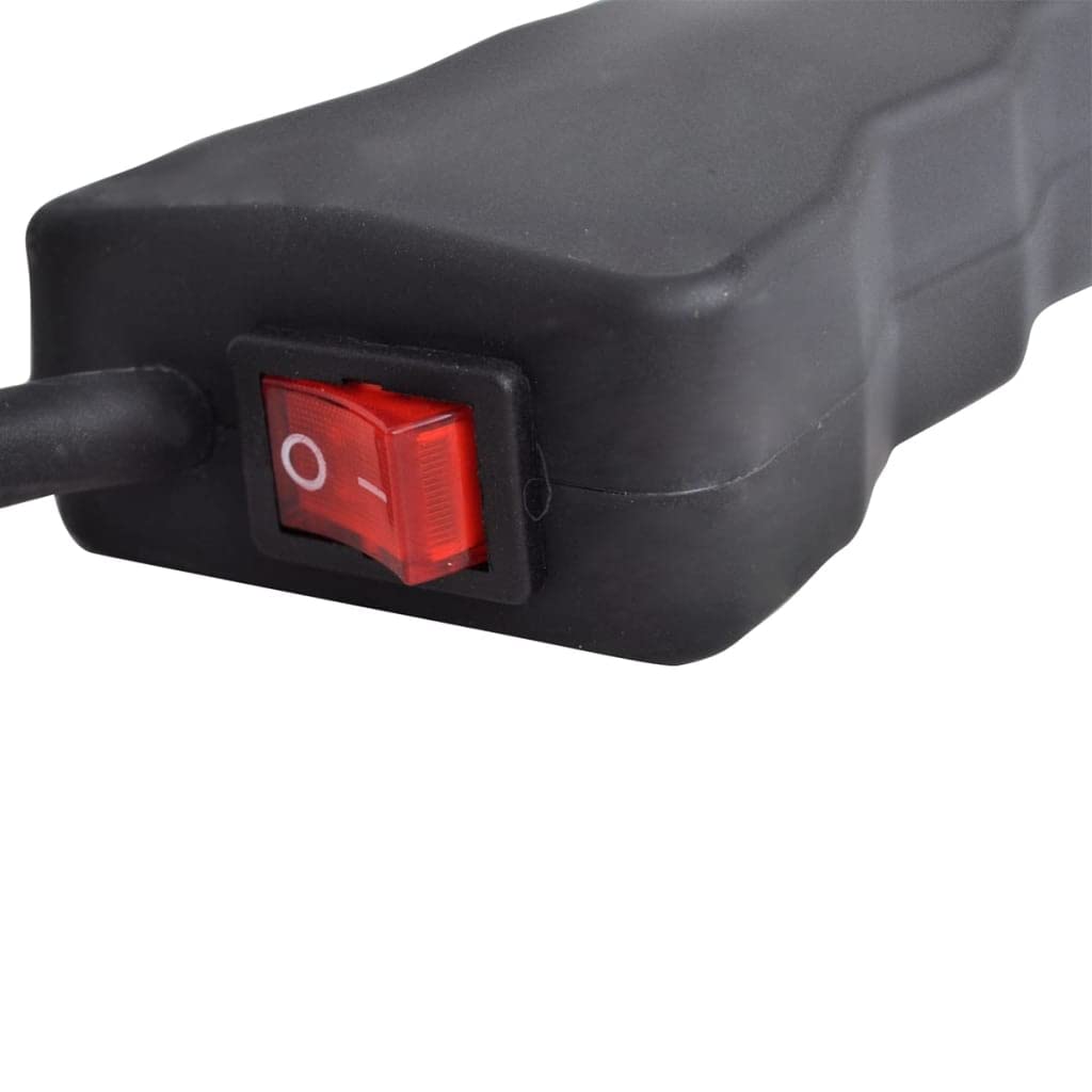 Encendedor eléctrico para barbacoa de 1500 W, de acero inoxidable con mango de plástico, 3 filamentos, interruptor de encendido y apagado, para carbón vegetal y barbacoa de gas en el jardín