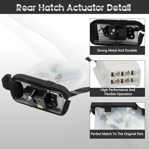 Image of BHB Rear Trunk Lid Tailgate Lock Latch Actuator Compatible with Toyota 4runner 4.0L 2003-2009 Tailgate Hatch Door Lock Actuator Replacement for 69110-35090 69110-35062 69110-35060