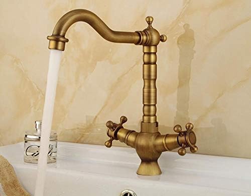 Robinetterie de salle de bain vintage avec mitigeur chaud et froid