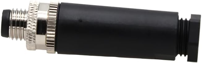 M8 6 Pin Waterproof IP67 Connector A-Coding Straight Male Aviation Plug Automotive Ebike Battery Terminal Wire Extension Cable Connector 10Pack