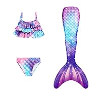 DNFUN Traje de baño niñas,sueño niñas,Fiesta en la Playa Cosplay Uso,No Incluye Aletas rígidas