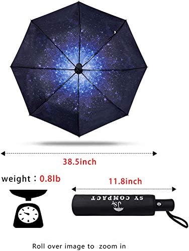 SY COMPACT Windproof Umbrella Automatic Umbrellas Collapsible Compact Umbrella-Starry Sky