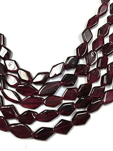 Garnet Shakarpara Beads 6x8mm fil perles grenat naturel création bijoux DIY