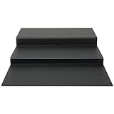 HUBERT Deli Riser 3-Step Flat Black ABS Riser - 24" L x 29 3/4 W x 4 1/4 H