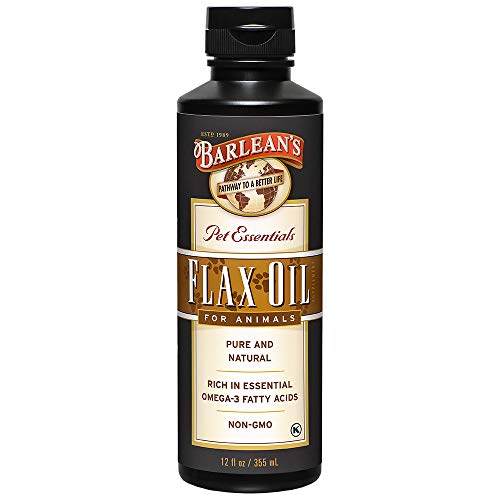 Barlean's Fresh Flax Oil for Animals with Rich Essential Omega-3 Fatty Acids for Pet Well-Being and Health - Non GMO - 12-Ounce Barlean's Fresh Flax Oil for Animals with Rich Essential Omega-3 Fatty Acids for Pet Well-Being and Health - Non GMO - 12-Ounce