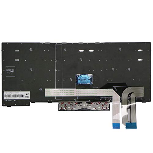 AUTENS Teclado EUA de substituição para laptop Lenovo ThinkPad E480 E485 L480 T480s E490 E495 T490 L