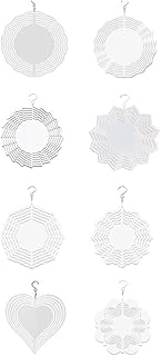 Runioney Serie navideña Wind Power Placa de aluminio recubierta de color blanco Impresión de doble cara Transmisión de calor -Plato giratorio